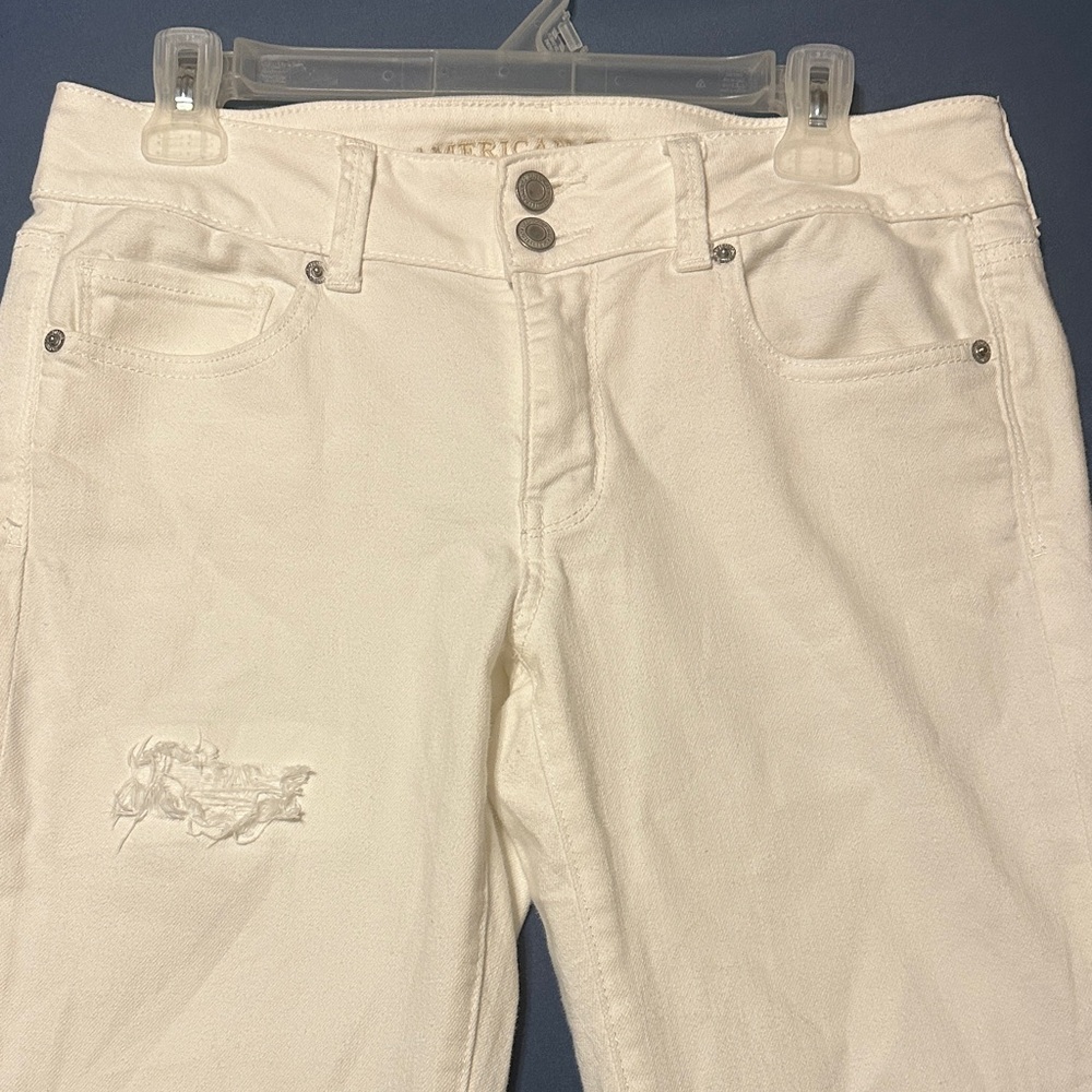 White Distressed Women Jeans